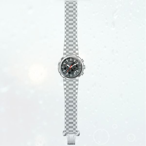 Luxury men ' s japan movt sports watch stainless steel chronograph fashion watch