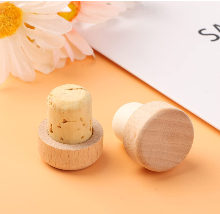 Corchos de vidrio en forma de T para botellas de vino saludables sin plomo Reutilizables y ecológicos
