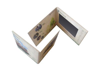 Carte de vœux vidéo LCD de 7 pouces/brochure vidéo LCD/livre vidéo LCD pour publicité, cadeau, éducation