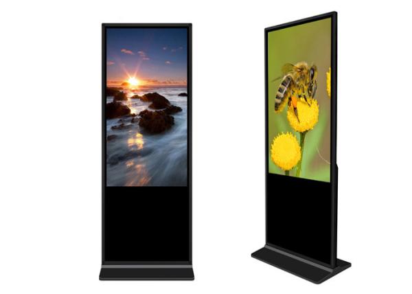 Assoalho de 43 polegadas que está o Signage do LCD Digital multi - tela táctil da língua 1200nits
