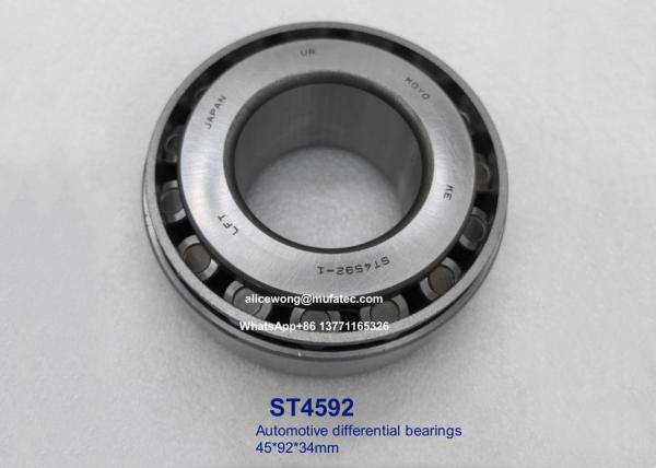 ST4592 automotive differential bearings taper roller bearings 45*92*34mm for auto repairing or maintenance