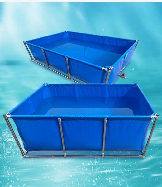 7000 Liters Diameter 3m X Height 1m Square/Round Fish Pond 1800 Gallon Foldable Plastic Tank Swimming Pool For Promotion
