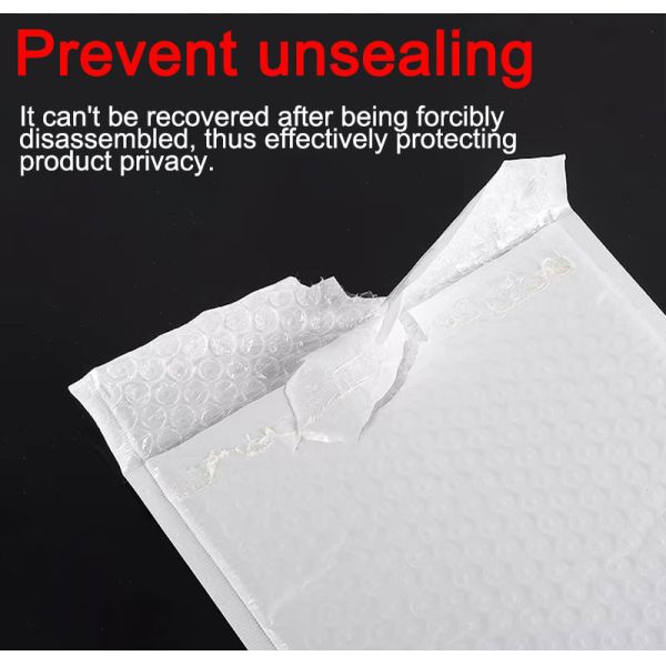 White Foam Padded Shipping Envelopes Eco Friendly Bubble Mailers Parcel Bag