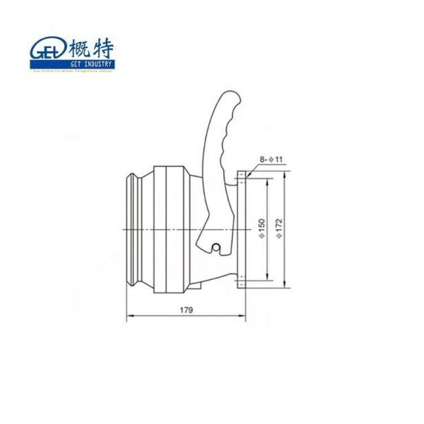 4 API Adaptor Valves Oil Tanker Truck and Trailer for Tanker Discharge System