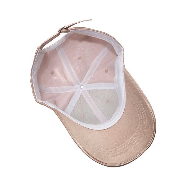 Spring/Summer Silk Satin Solid Color Casual Baseball Cap for men and women