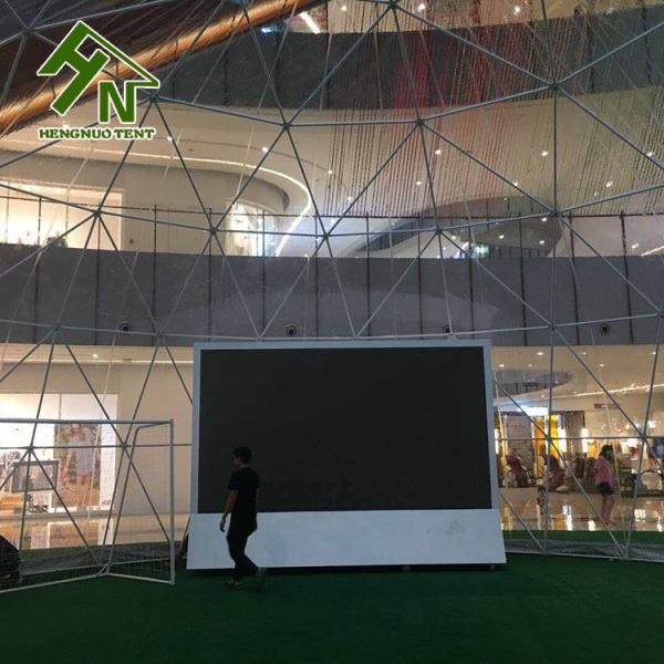 Big 13m Clear Pvc Geodesic Dome Tent For Event Garden