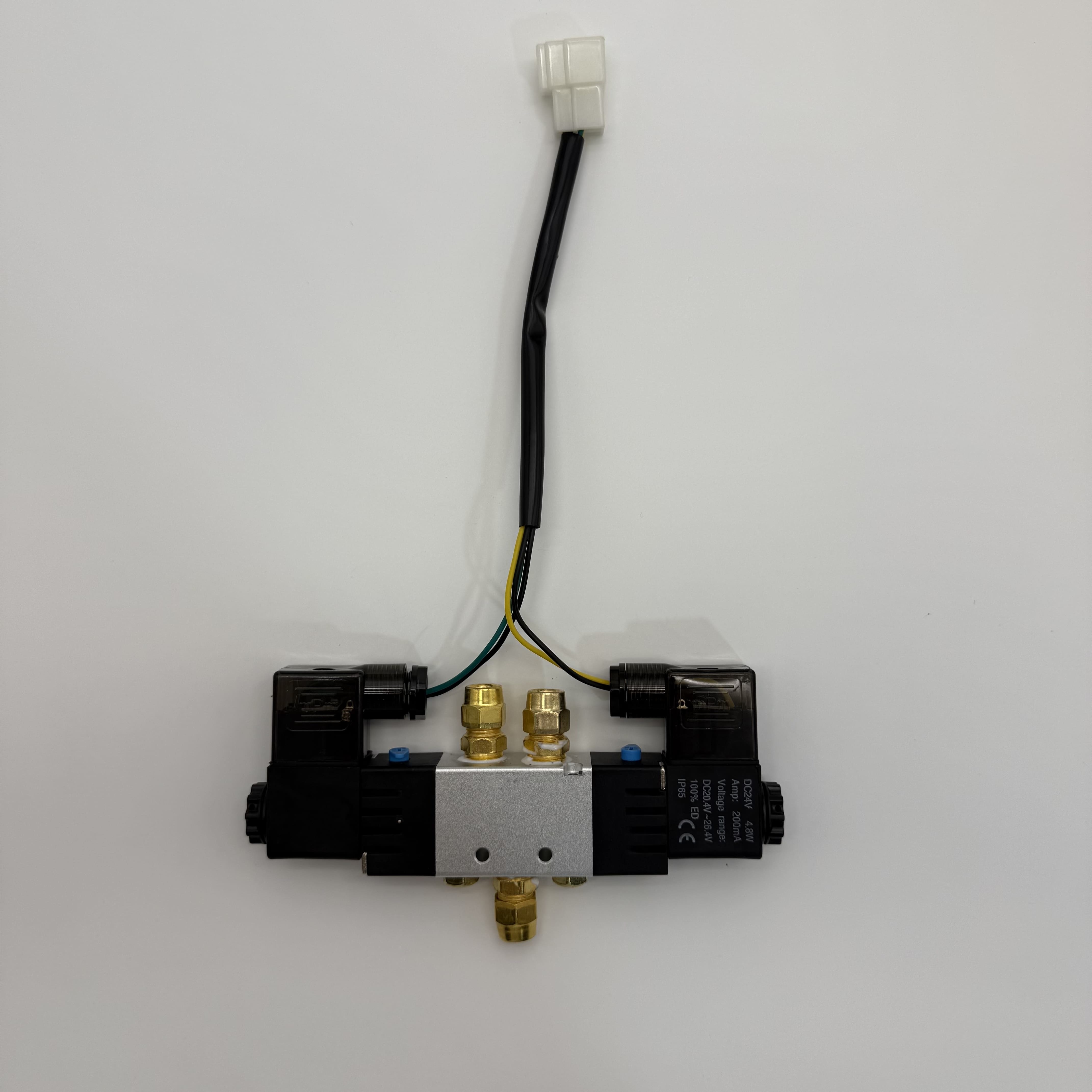 DC24V STNC Bus Door Pump Solenoid Valve, Compatible with Yutong, Higer, Kinglong Coach Bus Door Pump, Pneumatic Valve for Bus Swing-out Door
