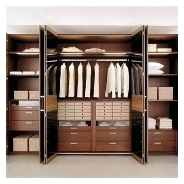 Classic Cloth Wardrobe Walk In Closet , Attic Walk In Closet Wardrobe Glass