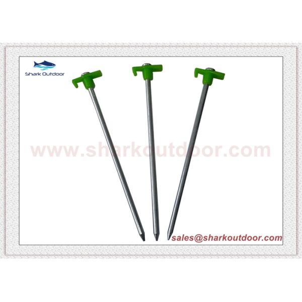 High quality Hard Ground Tent Peg stakes with plastic stopper