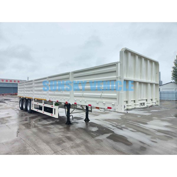 Drop Deck Semi Trailer Dry Van Trailer Flat Bed Semi Trailer