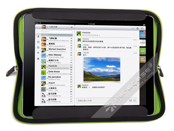 Durable Black / Grey Neoprene Ipad Smart Cover  for Ipad and 10.1” Tablets