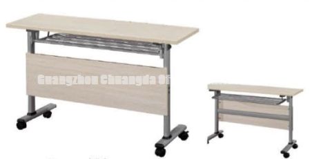 Powder coating frame Office Computer Desks CD-6615 with wheels and board