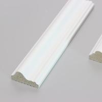 Moldeado preparado rodapié decorativo blanco de la teja que bordea con la luz llevada