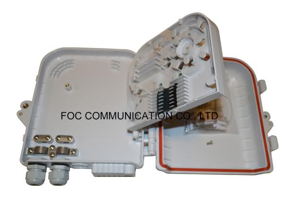 Fiber Terminal Box 12 Core ABS Plastic To Load PLC 1:8 Steel Tube Type Splitter