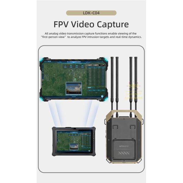 LDK-C04 All‑Scenario UAV Signal Detection & Positioning Equipment | 70MHz‑6.2GHz
