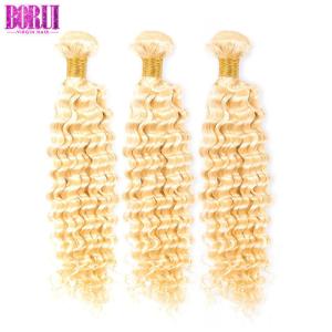 10A 613 cabelo encaracolado profundo louro, 13 pelo Frontal de 4 laços nenhuma