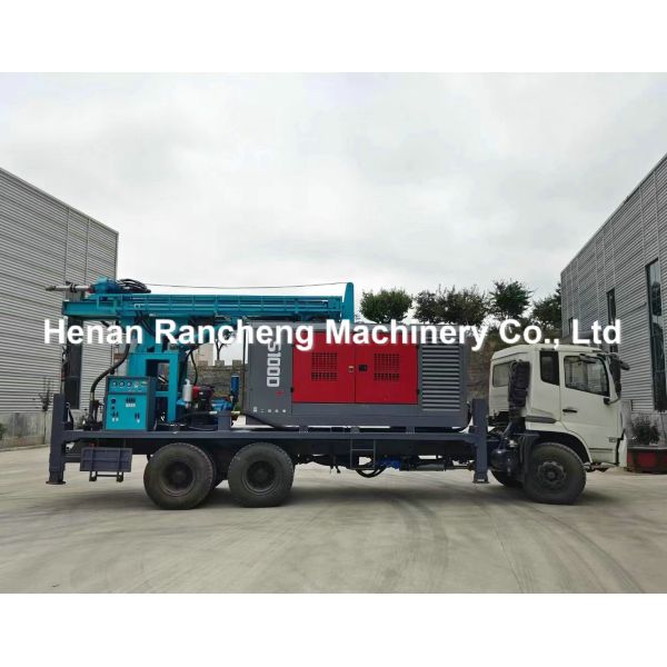 350m Depth Truck Mounted Drilling Rig / Truck Mounted Water Well Drilling Rig Machine With 6X4 HOWO Truck