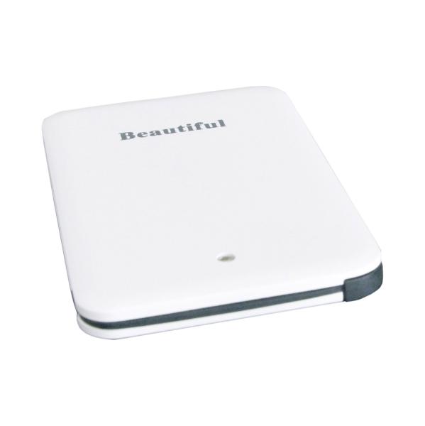 2500mAh Capacity power banks, Plastic, with LED display, Charger for iPhone, Samsung.