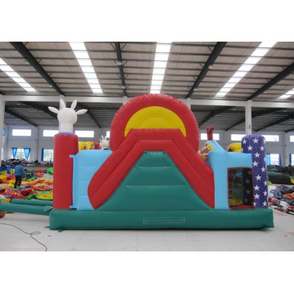 Город потехи красочного смешного клоуна раздувной огнестойкость брезента Pvc 8 x 6 x 5m 0.55mm