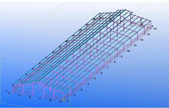 Low Cost Livestock Shelter Dairy Farm Barn Steel Structure Cow Shed For Live Cattle