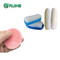 Escova de limpeza de borracha translúcida do silicone de FDA HTV nenhum amarelar