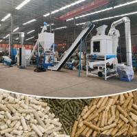 Línea de producción de pellets para piensos para animales para pollos, ganado, cabras y animales Molino de pellets para anillos