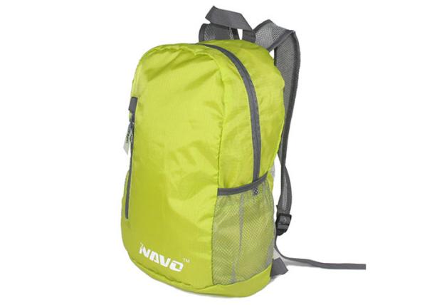 Outside Green Foldaway Rucksack Waterproof Foldaway Nylon Backpack