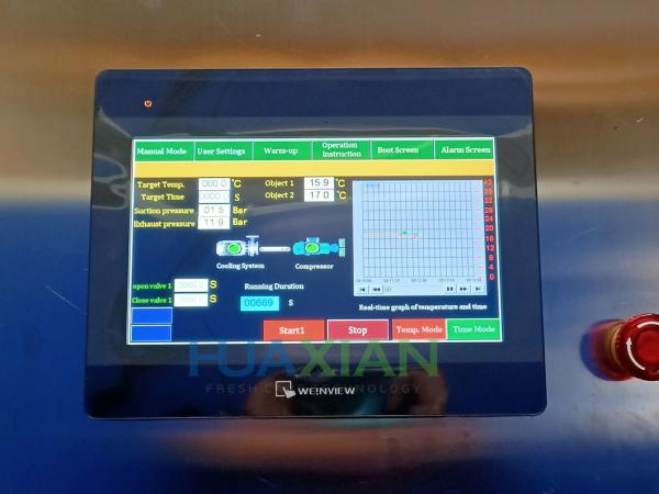 Industrial Hydro Cooler Stainless Steel 2000kgs 4 Pallet For Corns And Cherry