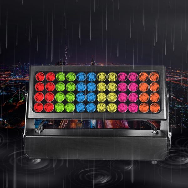 Factory Wholesale 2000W LED Flood Light Outdoor IP65 48x40W RGBW 4in1 Architectural Wash Light  for City Beautification Project