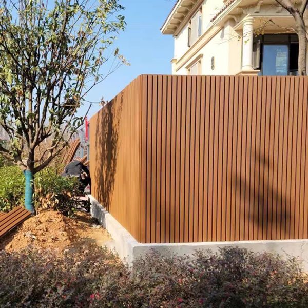 Wood Plastic Composite Outdoor Exterior Wpc Wall Cladding Water-Proof Wpc Fluted Panel Decorative Wall Panel Outdoor