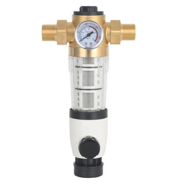 Whole House Water Purification System Brass Sediment Pre Filter With Self Cleaning