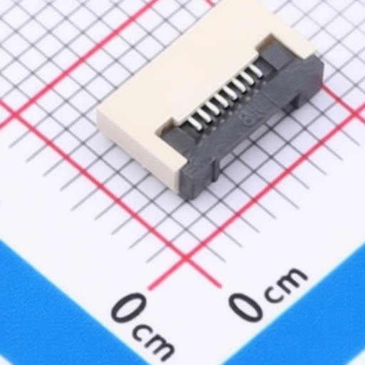 LCP housing FPC connector Hong Cheng HC-FPC-0.5-8P-FH20 with 8 pins and insulation resistance 500 megaohms