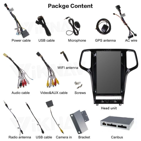 Стерео игрока автомобильного радиоприемника андроида 11 виллиса навигация GPS большого Cherokee автоматическая аудио