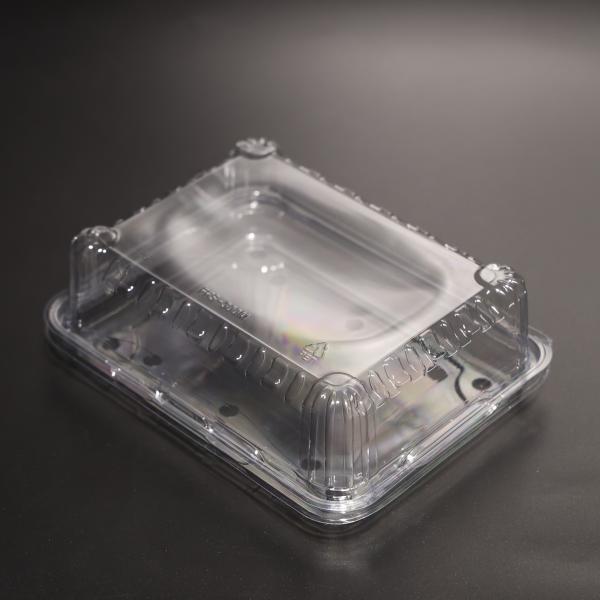 Contenedor de alimentos de plástico transparente certificado pela FAD Contenedores descartáveis para armazenamento de alimentos frios