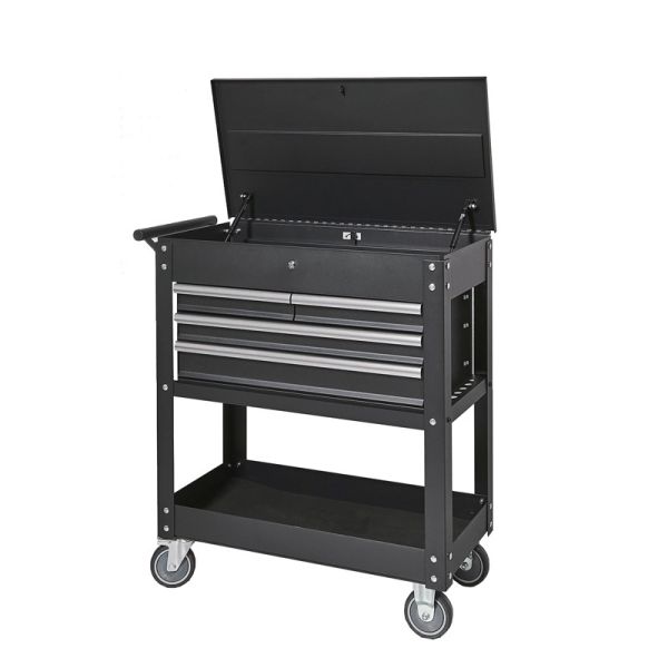 Drawer Tool Cabinet: 120kg Load, 4-Drawer, Rolling for Garage/Workshop/Warehouse