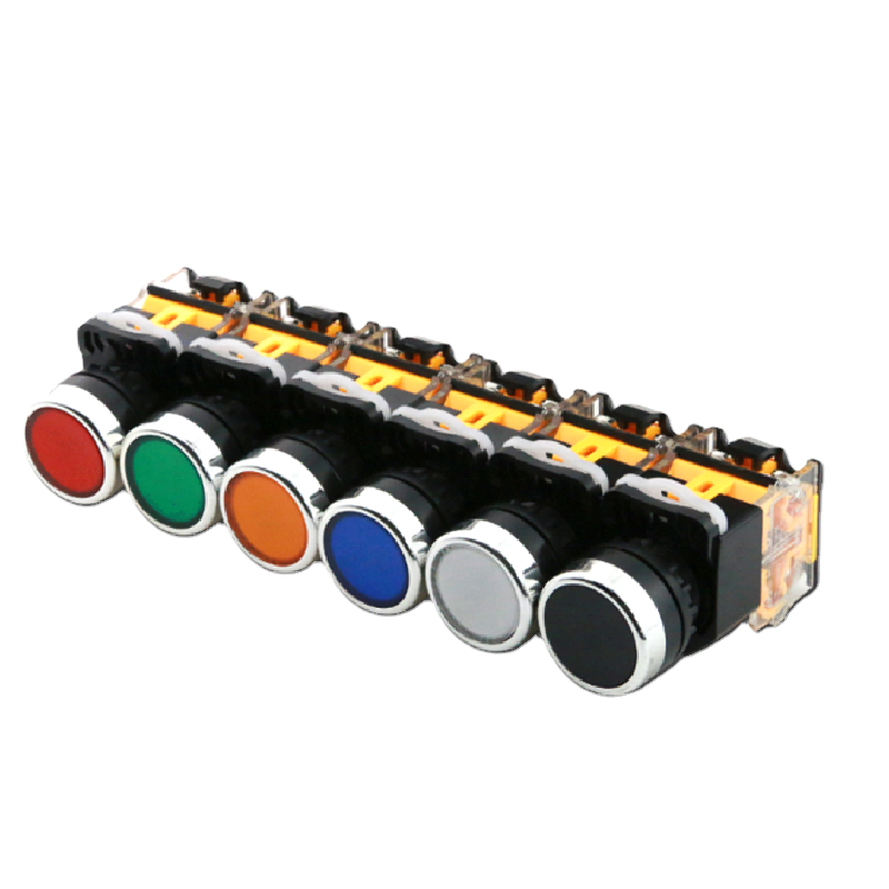 Botão de interruptor de alimentação LA38-11BN LA38-11BNZS Momentário/Latching Botão de interruptor de pressão 22mm 4 parafusos