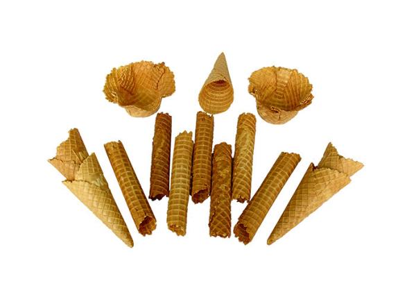 Padeiro material de aço inoxidável pequeno de cozimento do cone da máquina do cone de gelado 1KW