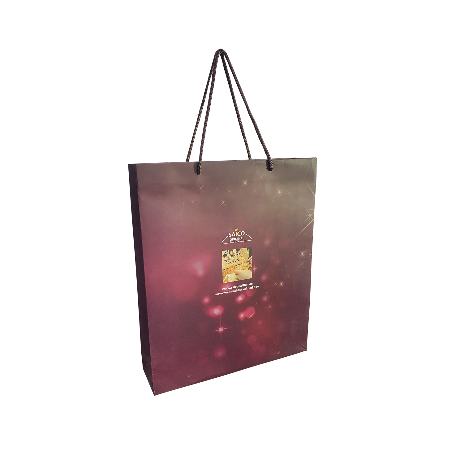 Corrugated Cardboard Shopping Bag CMYK Color Gift Packaging