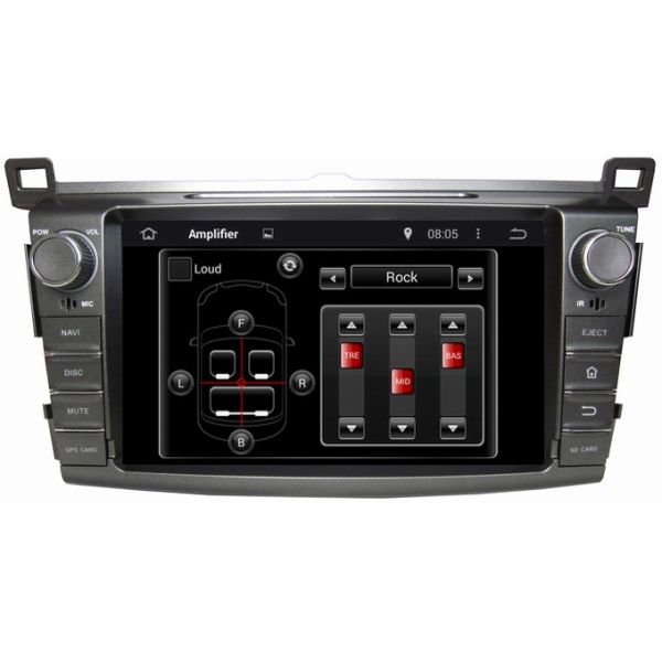 Ouchuangbo Pure Android 4.4 GPS Navigation Stereo System for Toyota RAV4 2013 DVD Multimedia Kit OCB-8017D