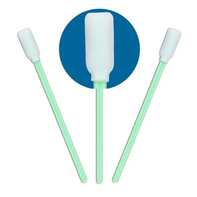 Plastic Handle Anti Static Swabs Head Green Foam Swab For Gun Cleaning