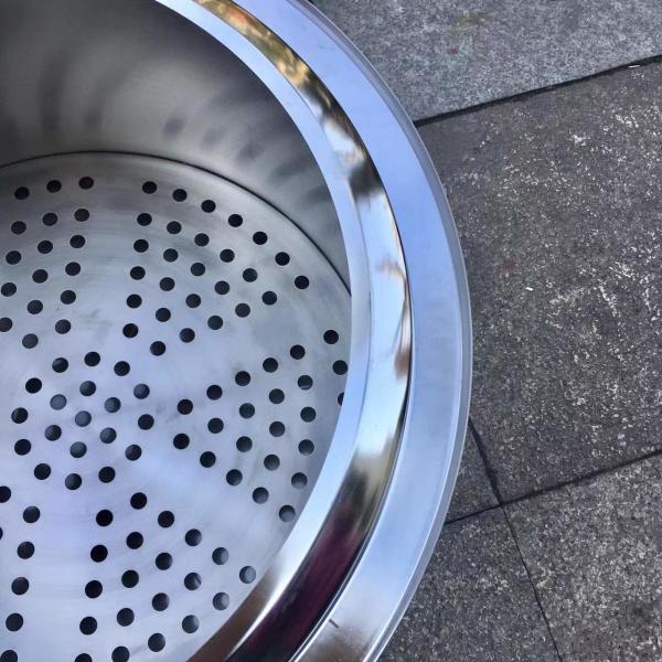 19.5 Inch Smokeless Outdoor Fire Pit Camping Stainless Steel Portable Bonfire