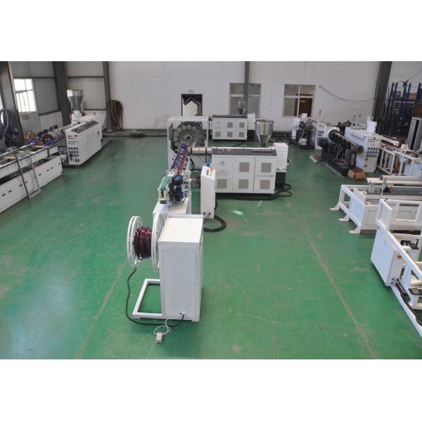 10-38mm/0.5-2inch Fibra Trenzado PVC Pipe Machine Garden Hose Soft PVC Pipe Linha de extrusão