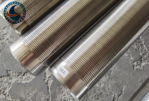 Stainless Steel 316L 0.5mm Slot Wedge Wire Oil Screen Pipe 2-7/8 OD