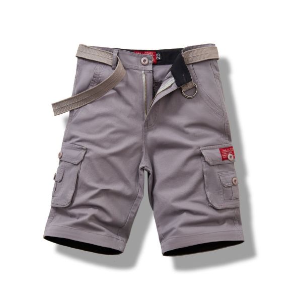 Men's Cargo Shorts Thick Cotton Material in Loose Fit with Multi-Pocket Convenience