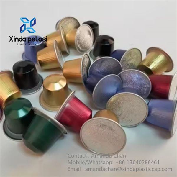 Refillable Disposable Pods Coffee Capsule Filter Cups With  Aluminum Lids