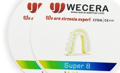 Pro MPA 1200 multicouche translucide de la zircone 3D fraisant le bloc dentaire en céramique