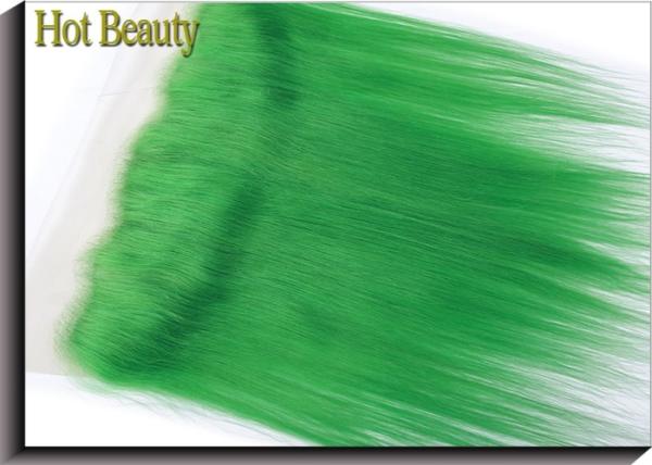 10 - 20 Human Hair Lace Closure No Synthetic Green Color No Smell