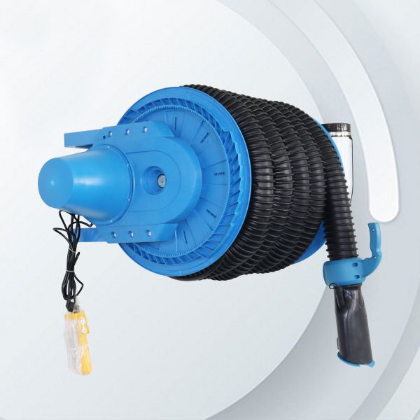 8M 10M Motorized Hose Reel 76mm 102mm Air Extraction System