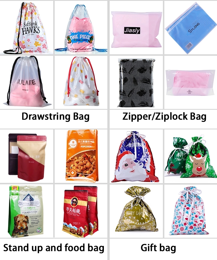 рюкзак Drawstring LDPE CPE веревочки хлопка 7mm пластиковый