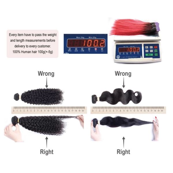 Super Wave Dyeable Human Hair Extensions , 8